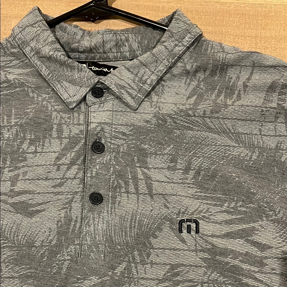 Travis Mathew Gray Floral Shirt